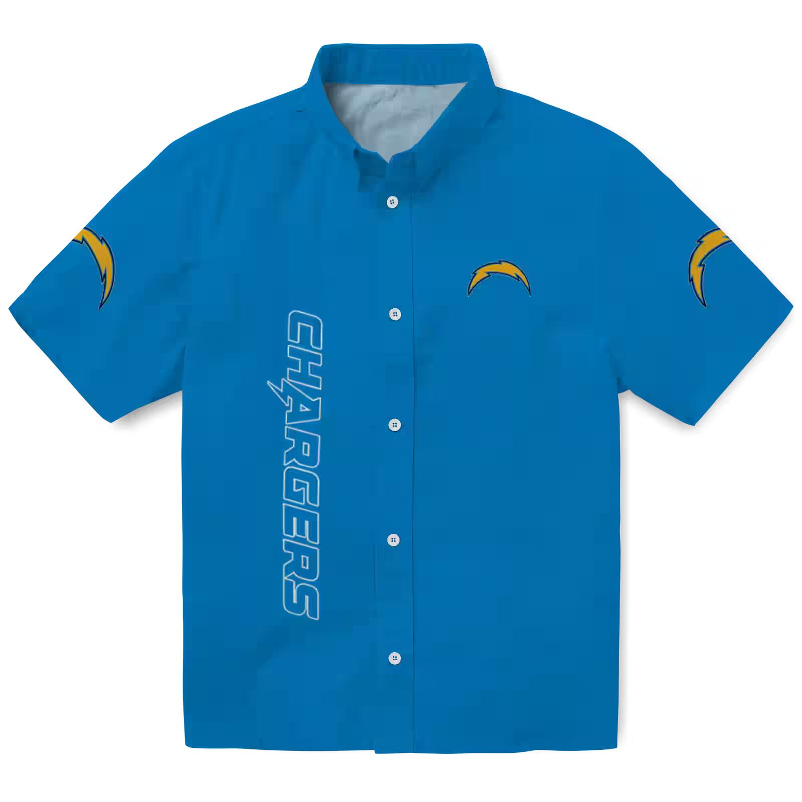 Los Angeles Chargers Stuart Minion Blue Hawaiian Shirt