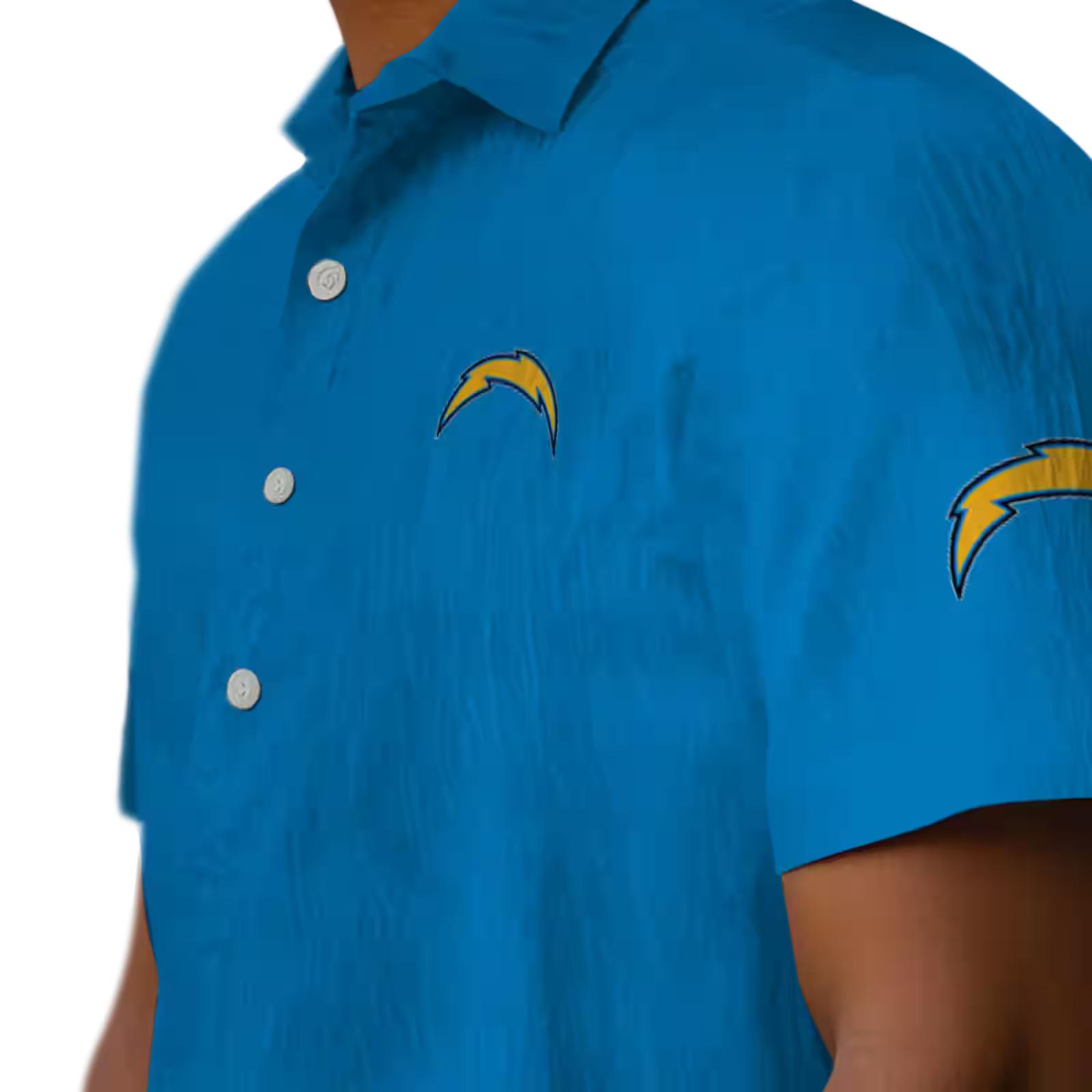 los angeles chargers stuart minion blue hawaiian shirt trendy