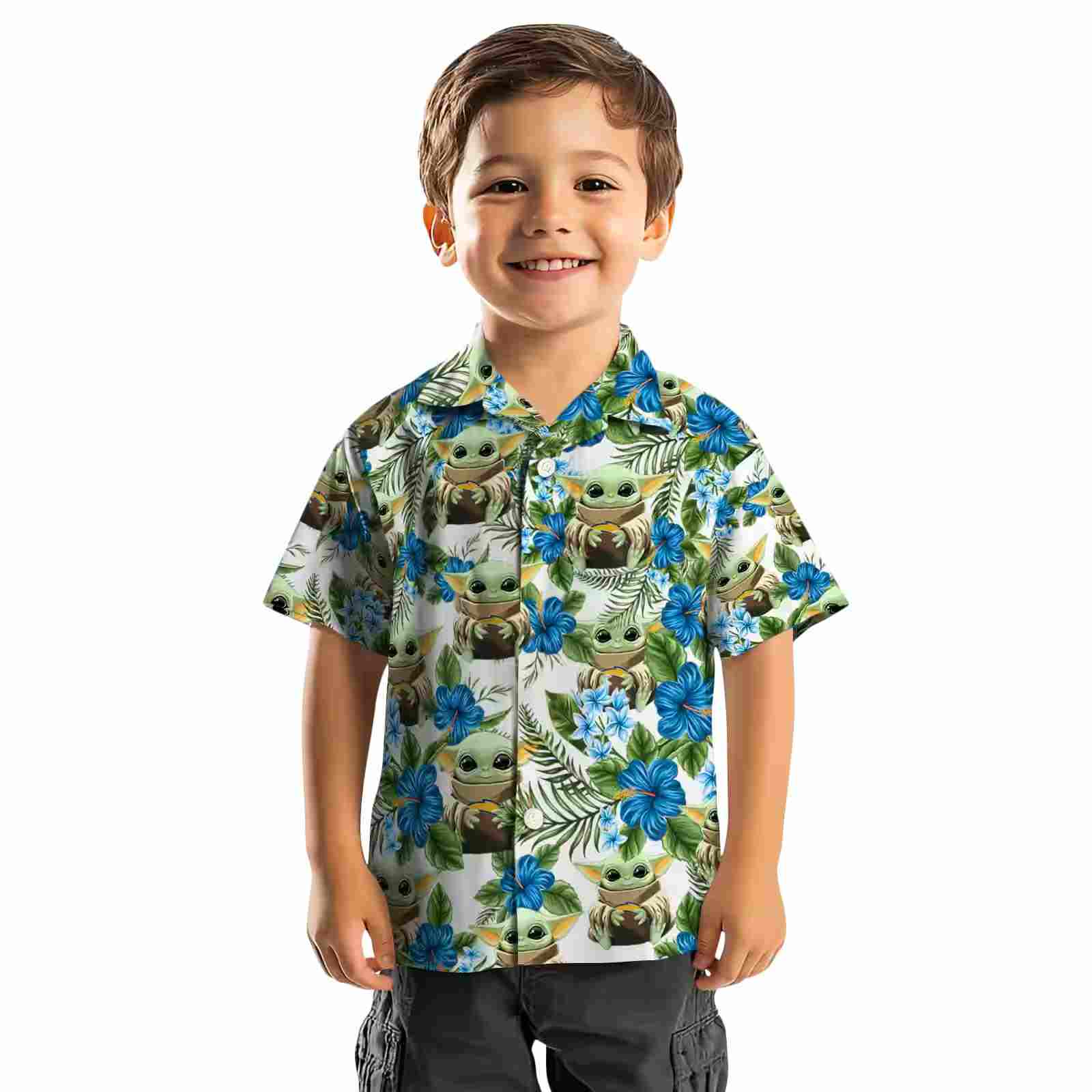 los angeles chargers tropical yoda green hawaiian shirt top rated