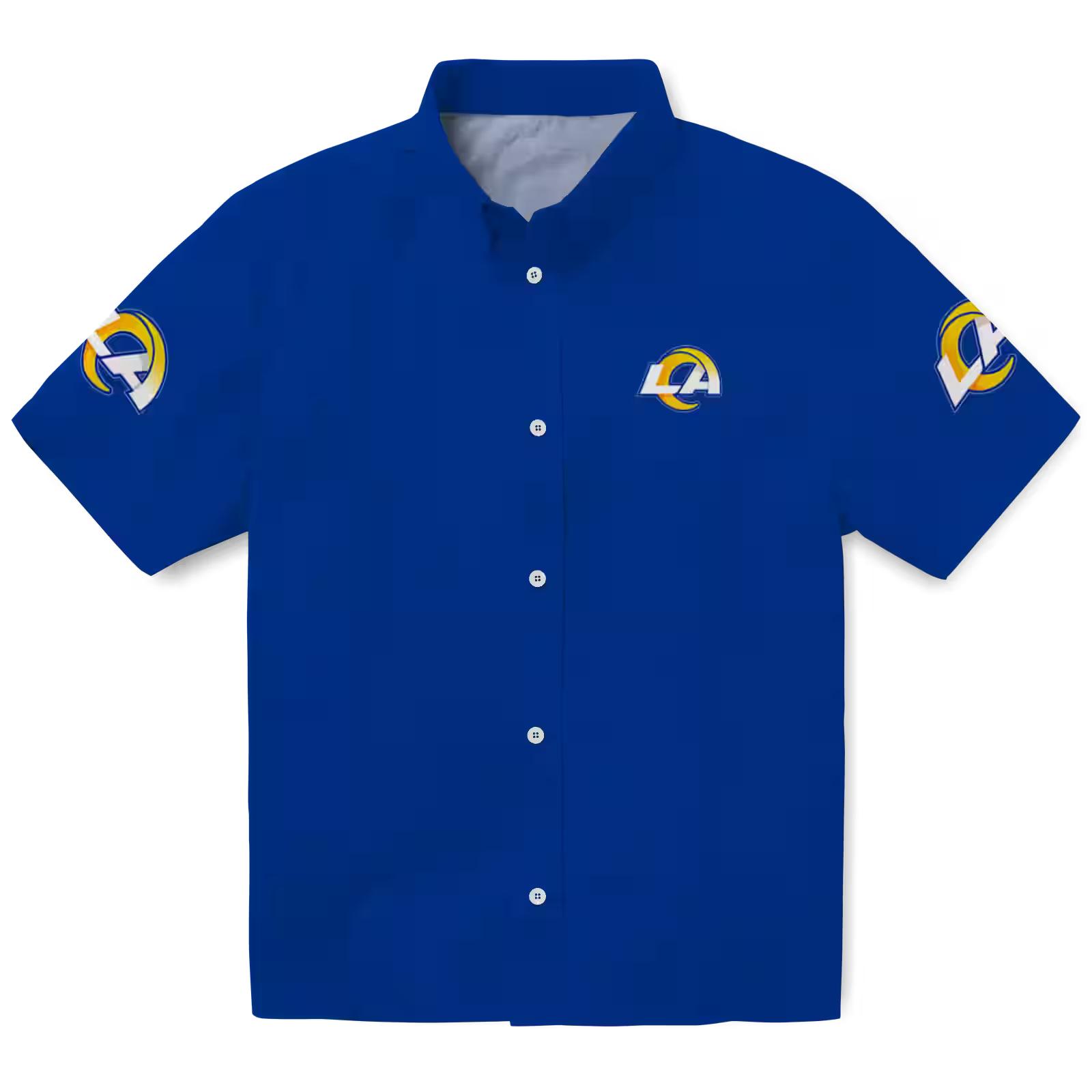 los angeles rams stuart minion blue hawaiian shirt best selling