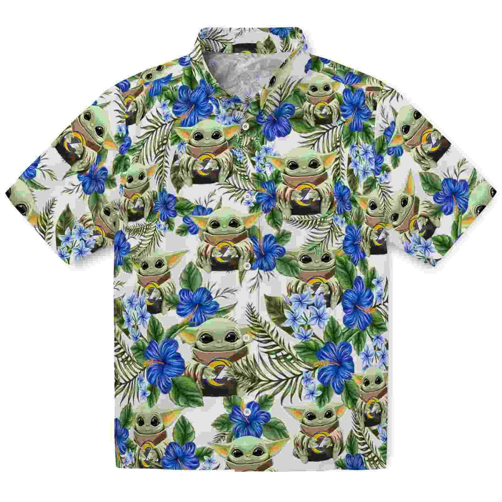 Los Angeles Rams Tropical Yoda Green Hawaiian Shirt