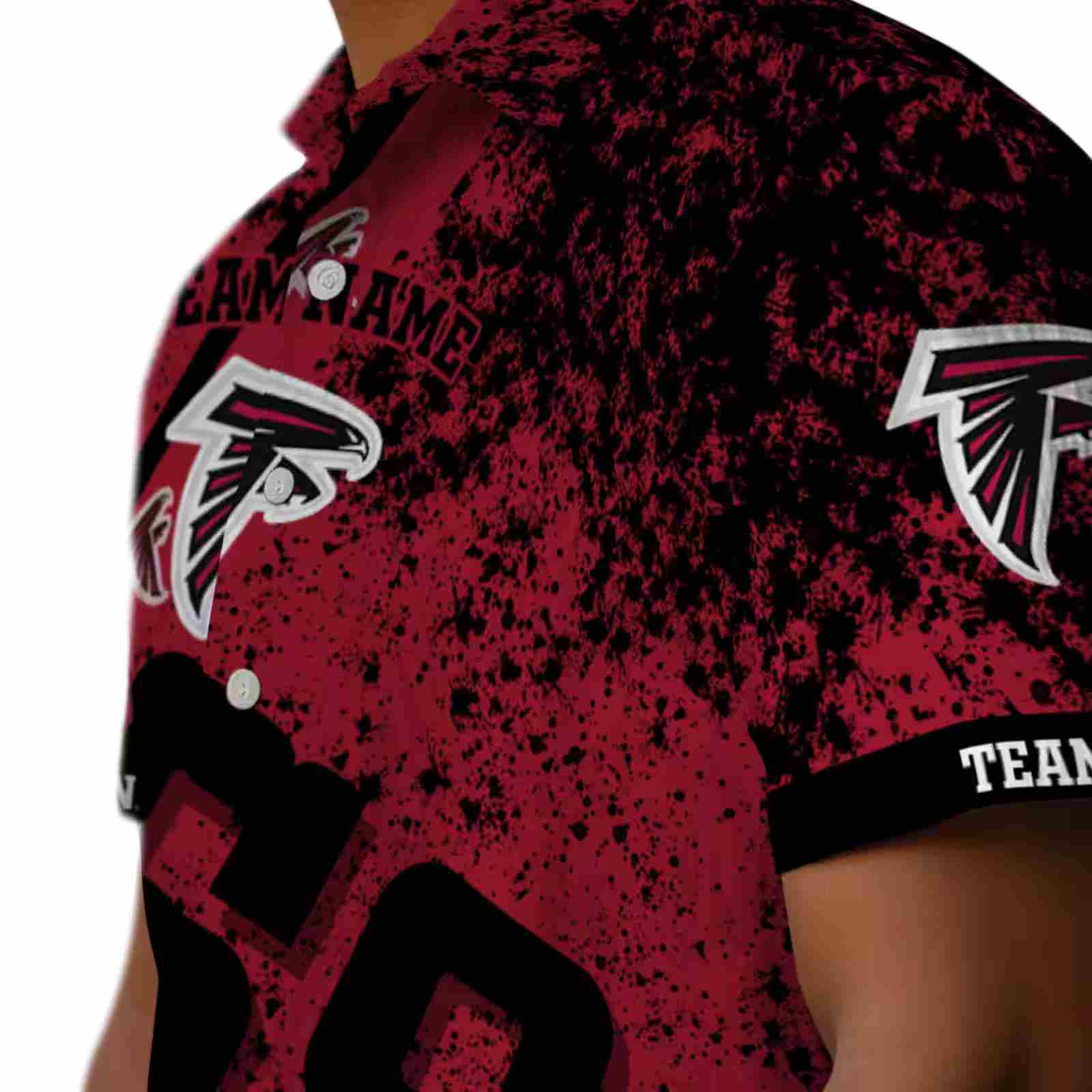 personalized atlanta falcons star stripes red hawaiian shirt trendy