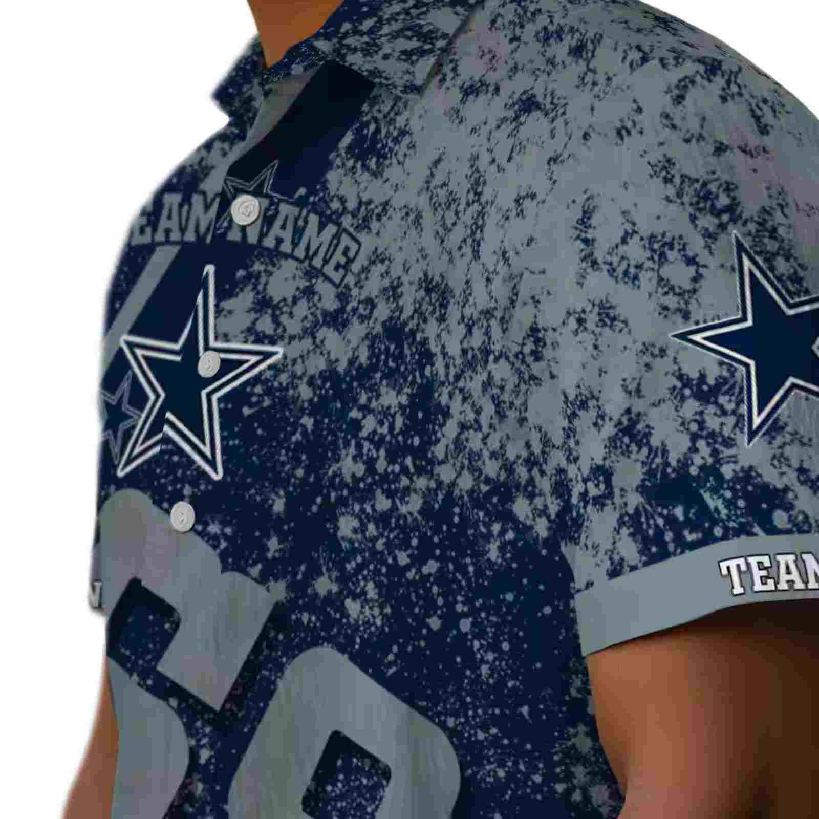 personalized dallas cowboys star stripes blue hawaiian shirt trendy