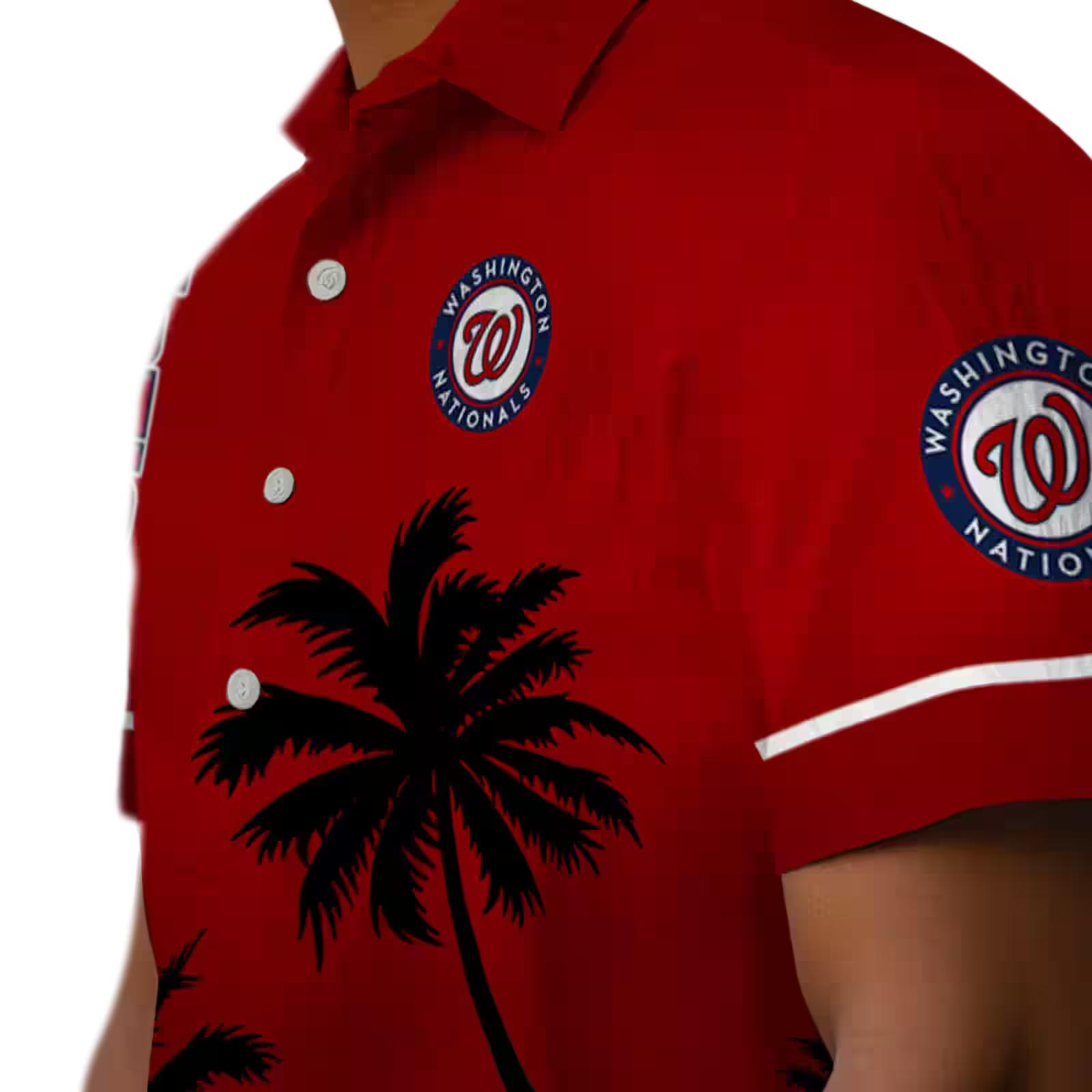 washington nationals beach sunset red black hawaiian shirt trendy