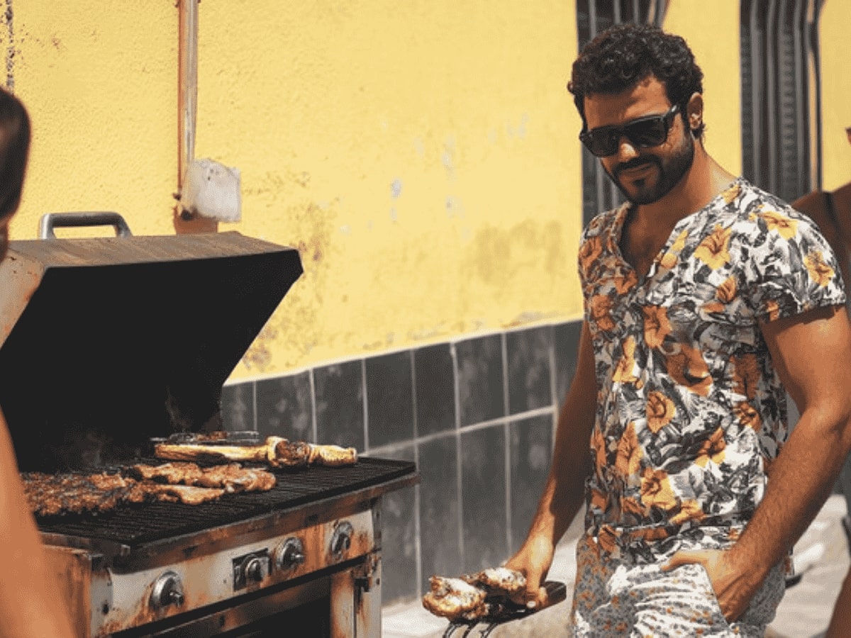 You’re not getting hot when doing the BBQs stuff with Hawaiian shirts