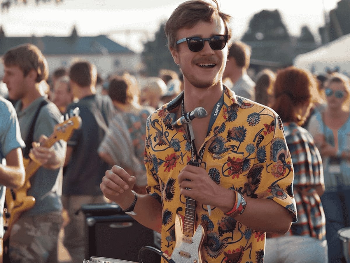 Feel free to express yourself at music festivals with Hawaiian shirts