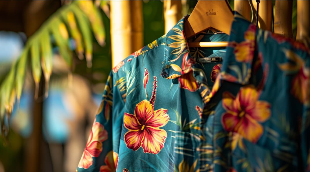 are there wrinkle free aloha hawaiian print shirts