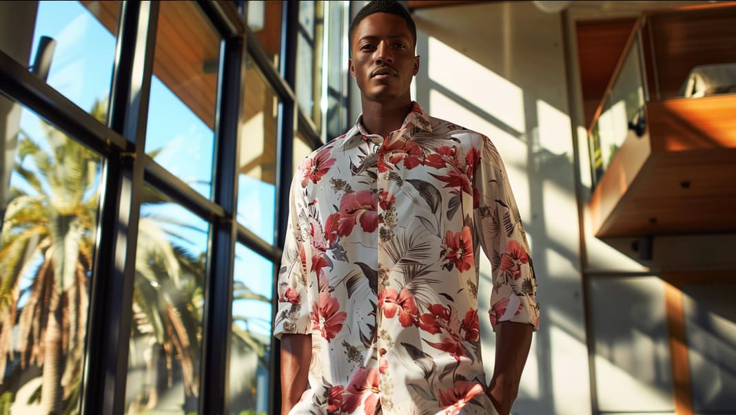 are there wrinkle free aloha hawaiian print shirts